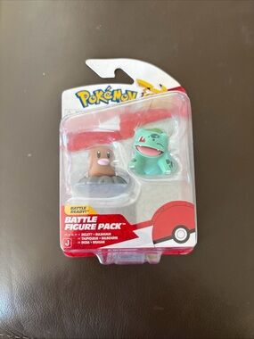 Pokemon Battle Figure Pack Red and Green Bulbasaur & Diglett